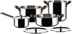 Alessi Pannenset Edo - PU100S7 - 4 Delige Set - Door Patricia Urquiola -Koken Pro Verkoopwinkel 01 PU100S7 e788619e 2dc9 467a bbca b65e0319501b