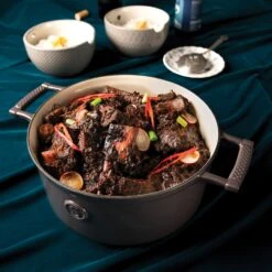 Saveur Selects Braadpan Voyage - Rabbit Grey - ø 25 Cm / 4.7 Liter - Geëmailleerde Anti-aanbaklaag -Koken Pro Verkoopwinkel 1 3 15