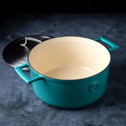 Saveur Selects Braadpan Voyage - Saveur Blue - ø 25 Cm / 4.7 Liter - Geëmailleerde Anti-aanbaklaag -Koken Pro Verkoopwinkel 1 3 17
