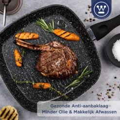 Westinghouse Pannenset Black Marble (Grillpan 28 Cm + Wokpan ø 30 Cm) - Inductie En Alle Andere Warmtebronnen -Koken Pro Verkoopwinkel 1200x1200 79