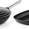 Westinghouse Pannenset Performance (Wokpan + Grillpan) ø 28 Cm - Zwart - Inductie En Alle Andere Warmtebronnen -Koken Pro Verkoopwinkel 1200x455
