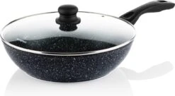 Westinghouse Pannenset Black Marble (Grillpan 28 Cm + Wokpan ø 30 Cm) - Inductie En Alle Andere Warmtebronnen -Koken Pro Verkoopwinkel 1200x661 1