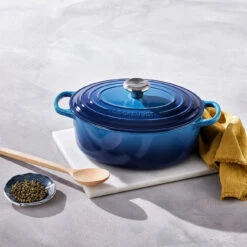 Le Creuset Braadpan Signature - Ovaal - Azure - ø 31 Cm / 6.3 Liter -Koken Pro Verkoopwinkel 21178292202430 alt5 1