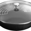 Staub Wokpan - Zwart - ø 30 Cm / 4.4 Liter - Geëmailleerde Anti-aanbaklaag -Koken Pro Verkoopwinkel 40501 470 5 1