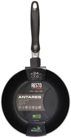 Resto Kitchenware Wokpan Antares - ø 24 Cm - Standaard Anti-aanbaklaag -Koken Pro Verkoopwinkel 4260709010120 3