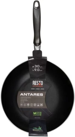 Resto Kitchenware Wokpan Antares - ø 30 Cm - Standaard Anti-aanbaklaag 14 Resto Kitchenware Wokpan Antares - ø 30 Cm - Standaard Anti-aanbaklaag -Koken Pro Verkoopwinkel 4260709010144