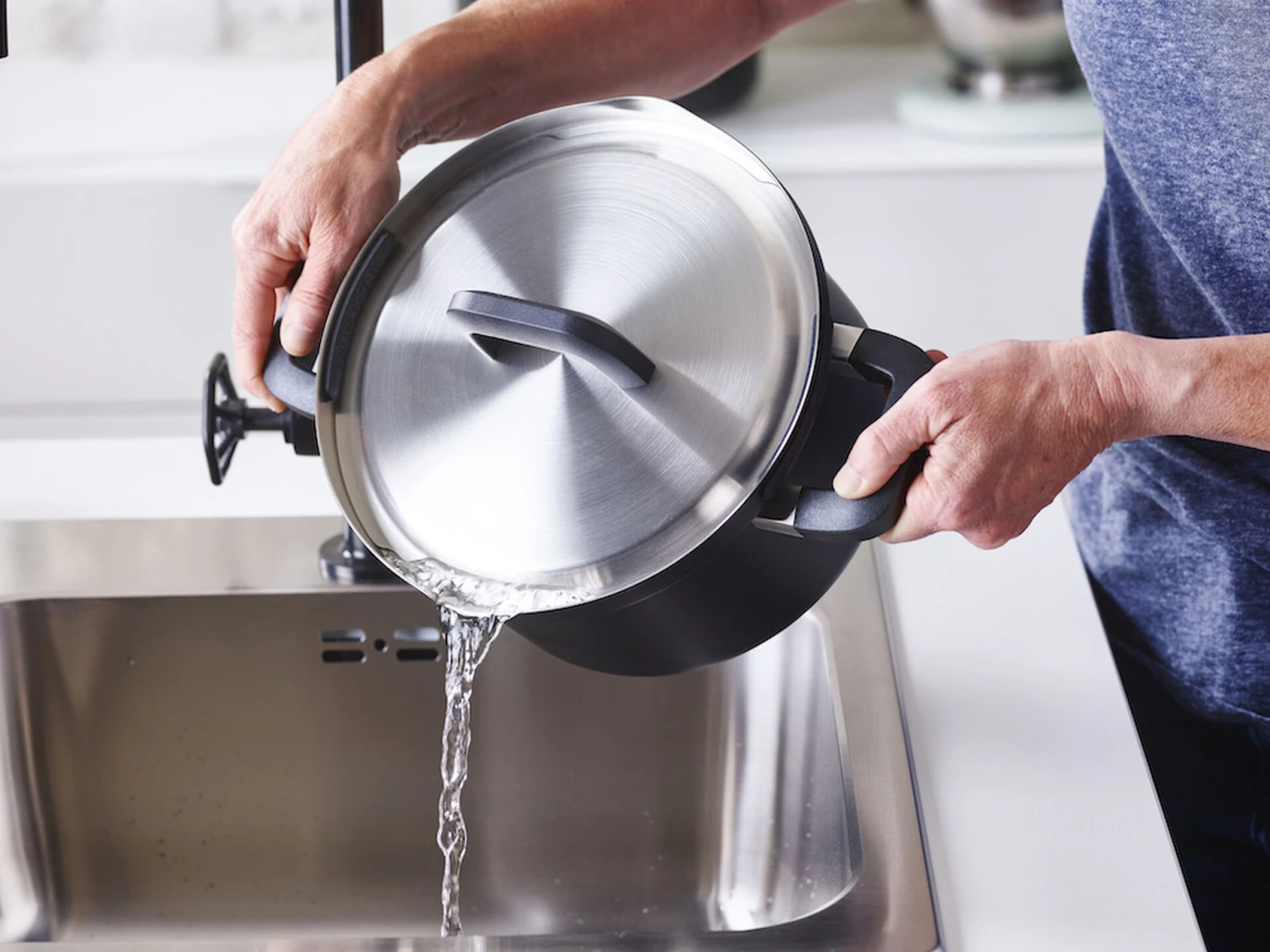 BK Pannenset Flow Cool - Zwart / RVS - 4 Delige Set 6 BK Pannenset Flow Cool - Zwart / RVS - 4 Delige Set - Afbeelding 4