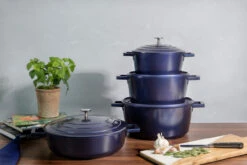 MasterClass Braadpan Blauw - ø 28 Cm / 5 Liter - Standaard Anti-aanbaklaag -Koken Pro Verkoopwinkel 5057982068288 2 3