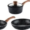Westinghouse Pannenset Marble Wood (Koekenpan ø 28 En 30 Cm + Steelpan ø 18 Cm) - Inductie En Alle Andere Warmtebronnen 1 Westinghouse Pannenset Marble Wood (Koekenpan ø 28 En 30 Cm + Steelpan ø 18 Cm) - Inductie En Alle Andere Warmtebronnen -Koken Pro Verkoopwinkel 550x296