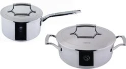 Saveur Selects Pannenset Voyage Series (Kookpan ø 25 Cm + Steelpan ø 20 Cm) - TriPly RVS - Inductie En Alle Andere Warmtebronnen