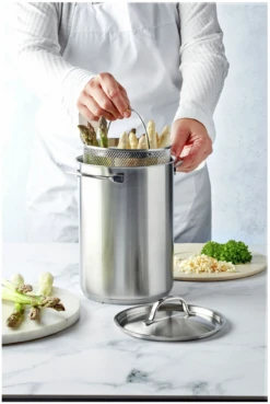 Demeyere Aspergepan / Pastapan Specialties 3 - ø 16 Cm / 4.5 Liter -Koken Pro Verkoopwinkel 750065454