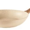Sambonet Wokpan Rock 'n' Rose - Creme - ø 28 Cm - Standaard Anti-aanbaklaag -Koken Pro Verkoopwinkel 8014808128424