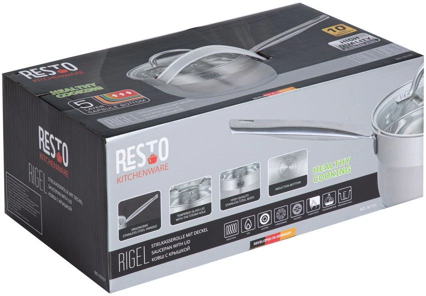 Resto Kitchenware Steelpan Rigel - ø 16 Cm / 1.9 Liter 11 Resto Kitchenware Steelpan Rigel - ø 16 Cm / 1.9 Liter - Afbeelding 9