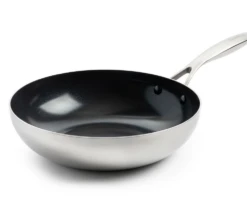 GreenPan Wokpan Geneva - RVS - ø 28 Cm / 3.6 Liter - Keramische Anti-aanbaklaag