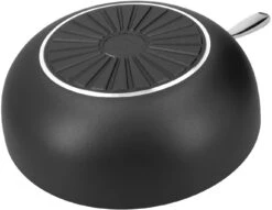 Demeyere Wokpan Alu Plus 3 - Ceraforce - ø 28 Cm - Keramische Anti-aanbaklaag -Koken Pro Verkoopwinkel Demeyere Wokpan Alu Plus 3 750057282