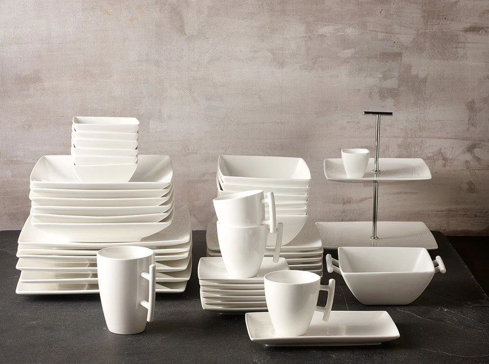 BonBistro Ovenschaal Yong Squito - 16 X 16 X 5 Cm / 940 Ml - Wit - 2 Stuks 4 BonBistro Ovenschaal Yong Squito - 16 X 16 X 5 Cm / 940 Ml - Wit - 2 Stuks - Afbeelding 2