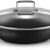 Le Creuset Hapjespan Met Deksel - Les Forgées TNS - ø 28 Cm / 3.2 Liter - Standaard Anti-aanbaklaag -Koken Pro Verkoopwinkel LC 20190624 ZS PS FS 51107280010502 001