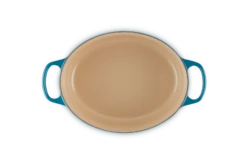 Le Creuset Braadpan Signature - Ovaal - Deap Teal - ø 29 Cm / 4.7 Liter -Koken Pro Verkoopwinkel LC 20210125 HL PS FS 21178296422430 005