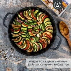 Westinghouse Hapjespan Performance - Blissful Black - ø 32 Cm / 5.8 Liter - Standaard Anti-aanbaklaag -Koken Pro Verkoopwinkel WCCC0095L28BK 2 1