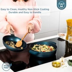 Westinghouse Hapjespan Performance - Bravery Blue - ø 28 Cm / 4.1 Liter - Standaard Anti-aanbaklaag -Koken Pro Verkoopwinkel WCCC0095L28BL 4