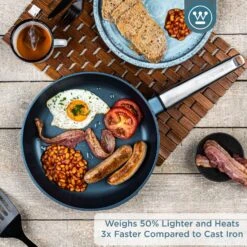 Westinghouse Koekenpan Performance - Bravery Blue - ø 28 Cm - Standaard Anti-aanbaklaag -Koken Pro Verkoopwinkel WCFP0095024BL 2 1