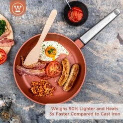 Westinghouse Koekenpan Performance - Rebel Red - ø 28 Cm - Standaard Anti-aanbaklaag -Koken Pro Verkoopwinkel WCFP0095024OR 2 1