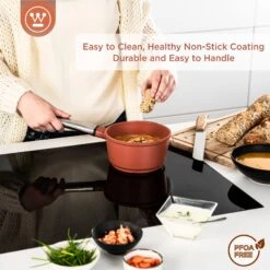 Westinghouse Steelpan Performance - Rebel Red - ø 18 Cm / 1.9 Liter -Koken Pro Verkoopwinkel WCSP0095N18OR 4