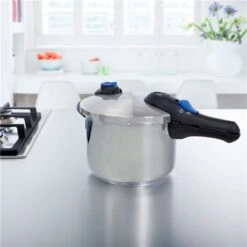 BK Snelkookpan - Mat RVS - ø 22 Cm / 6 Liter -Koken Pro Verkoopwinkel bk snelkookpan rvs 22 cm glans201