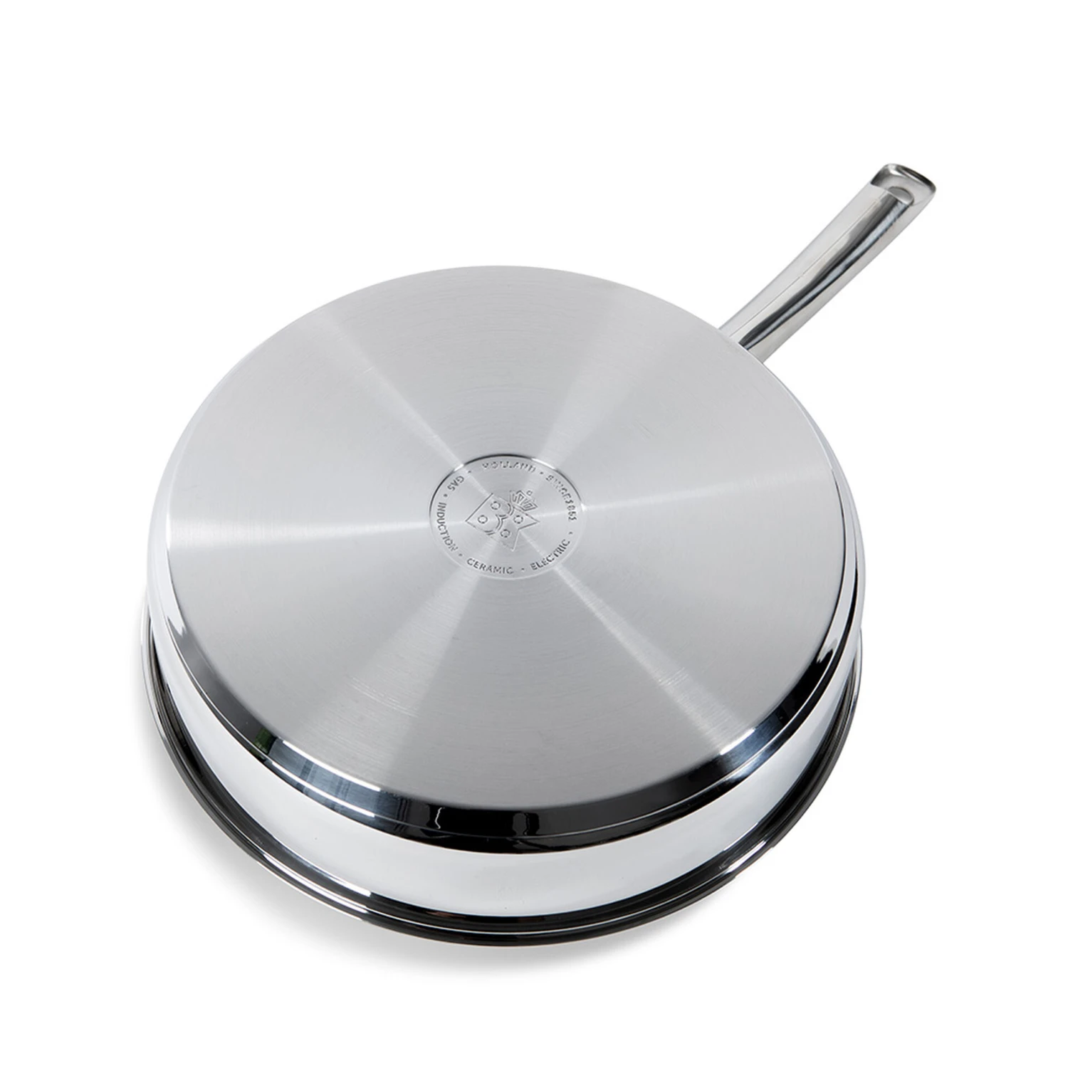 BK Hapjespan Met Deksel - Bright RVS - ø 28 Cm - Zonder Anti-aanbaklaag 5 BK Hapjespan Met Deksel - Bright RVS - ø 28 Cm - Zonder Anti-aanbaklaag - Afbeelding 3