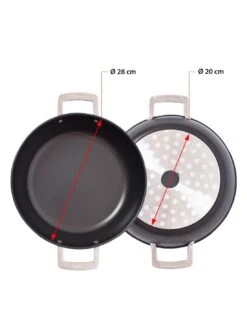 Valira Hapjespan Aire Mediterranean ø 28 Cm - Standaard Anti-aanbaklaag -Koken Pro Verkoopwinkel non stick mediterranean casserole aire induction 1