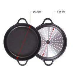 Valira Braadpan Met Deksel Aire - ø 32 Cm / 8.8 Liter -Koken Pro Verkoopwinkel non stick short casserole induction 2 1