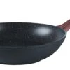 Sambonet Wokpan Rock 'n' Rose - Zwart - ø 28 Cm - Standaard Anti-aanbaklaag -Koken Pro Verkoopwinkel sambonet wokpan rock n rose zwart